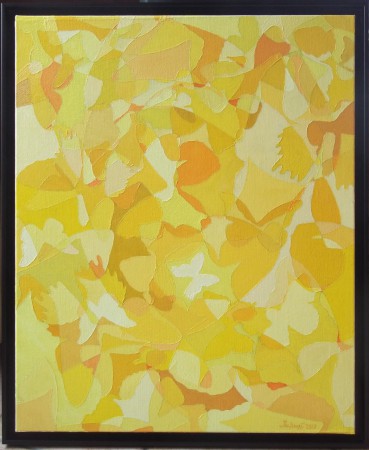 " Sensation ", 2013 huile sur toile, couteau, 81 x 65 cm hors cadre.